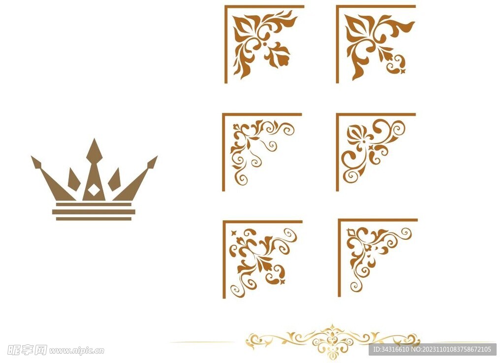 皇冠欧式花纹