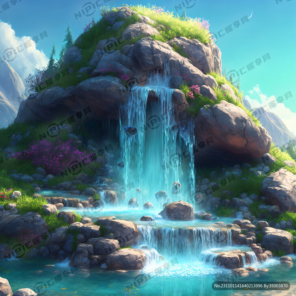 山泉水 晶莹剔透 梦幻