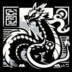 十二生肖中国龙剪影设计