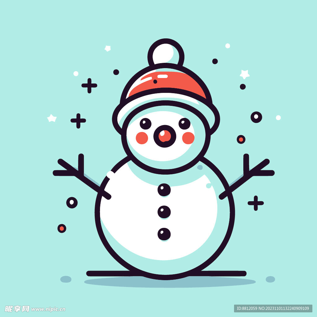 创意卡通雪人创意设计