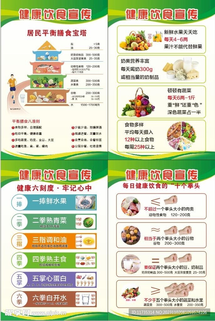 健康饮食宣传