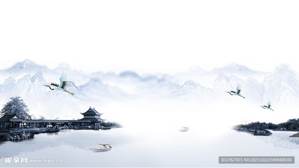 水墨画 
