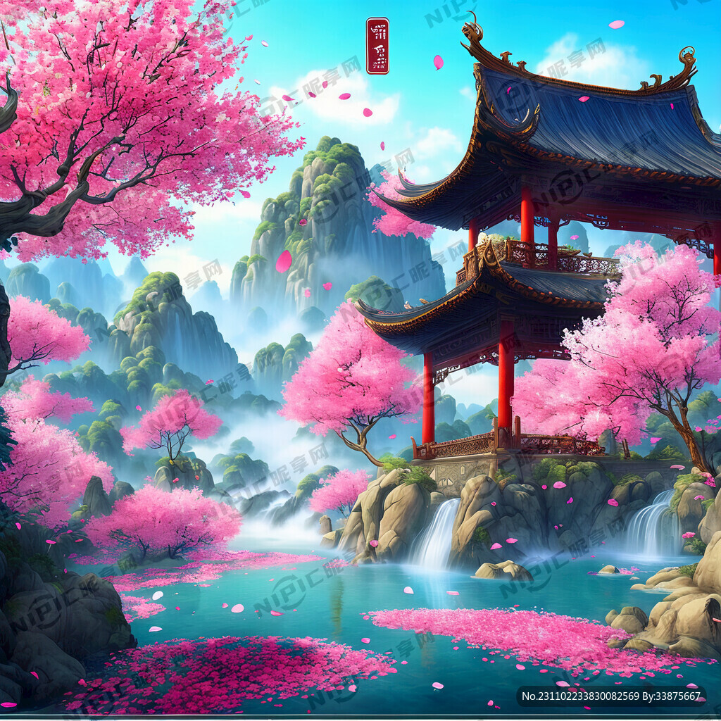 游戏梦幻唯美新中式风景 超高清