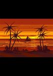 海边落日黄昏