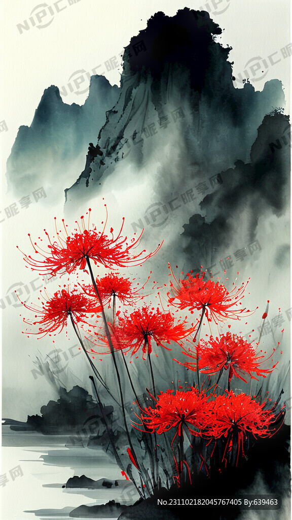 彼岸花 轻烟微雨 梦幻