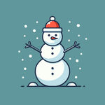 创意雪人卡通设计