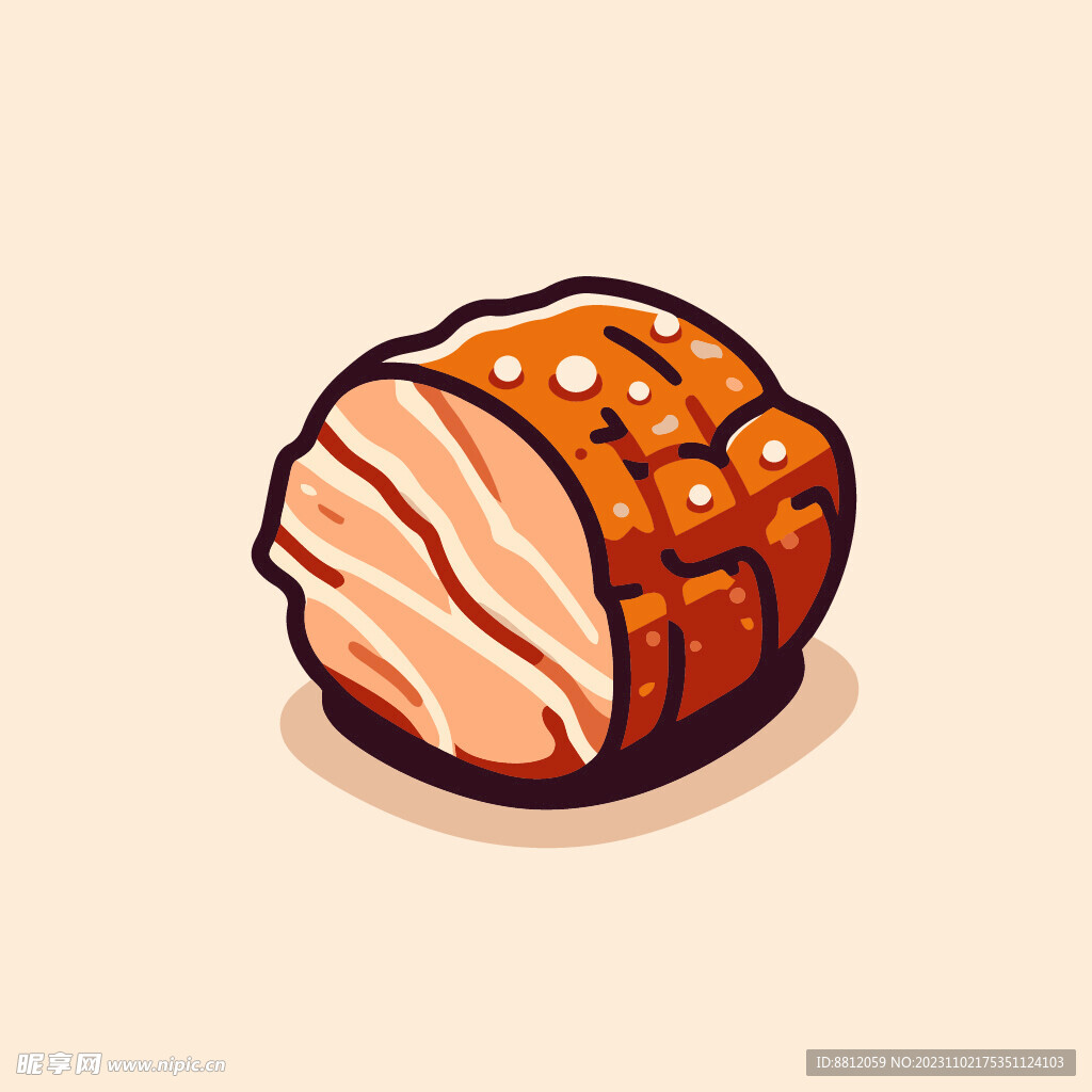 创意鸡肉卡通设计