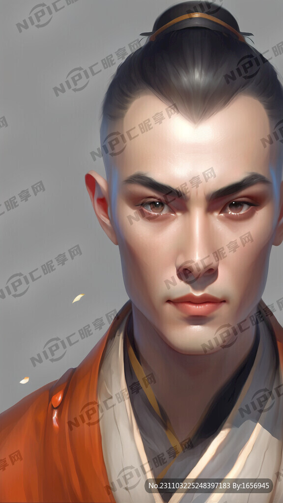 英俊的和尚正脸