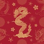 龙剪影