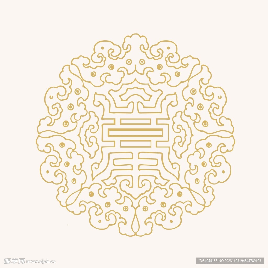 花纹中式