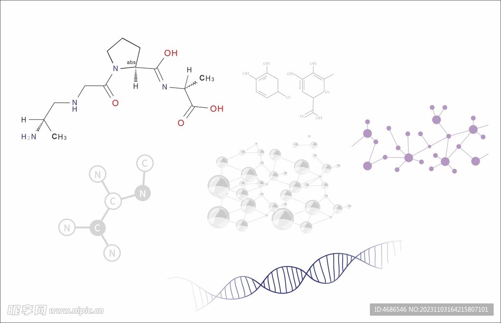  医美械二科技因子分子元素