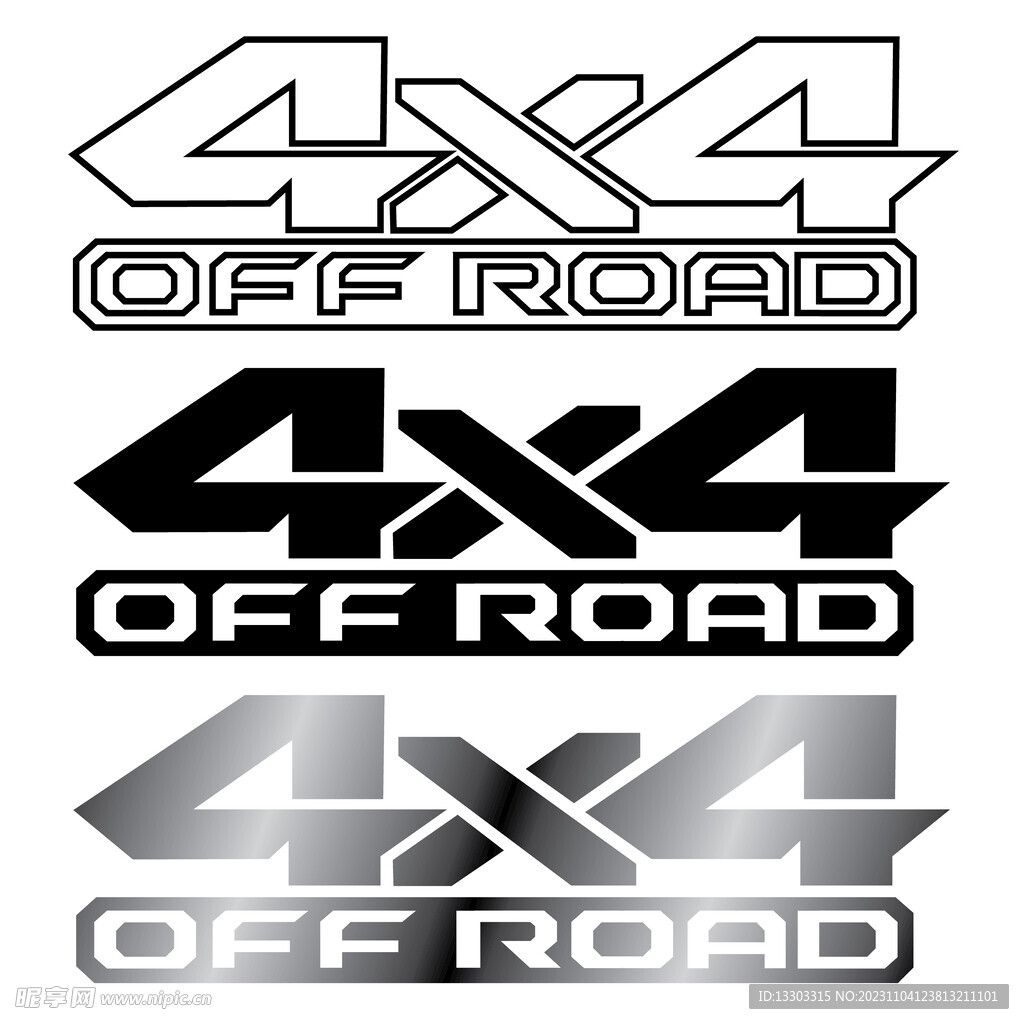 4X4越野标志