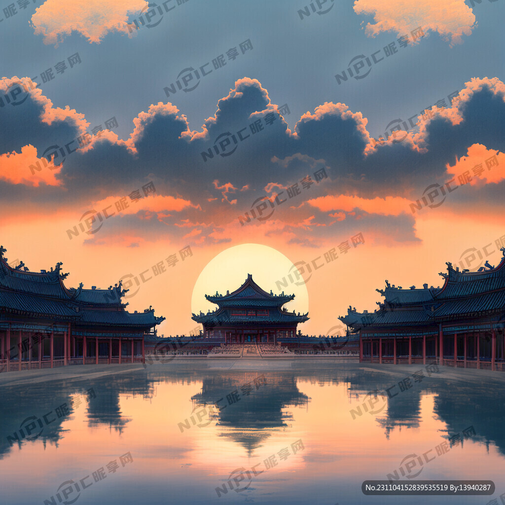 宫廷 中国式建筑 皇宫 祥云