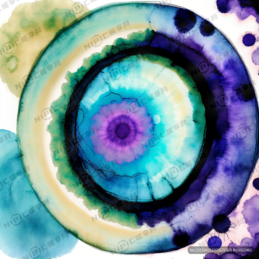 扎染 漩涡形 圆形 式样