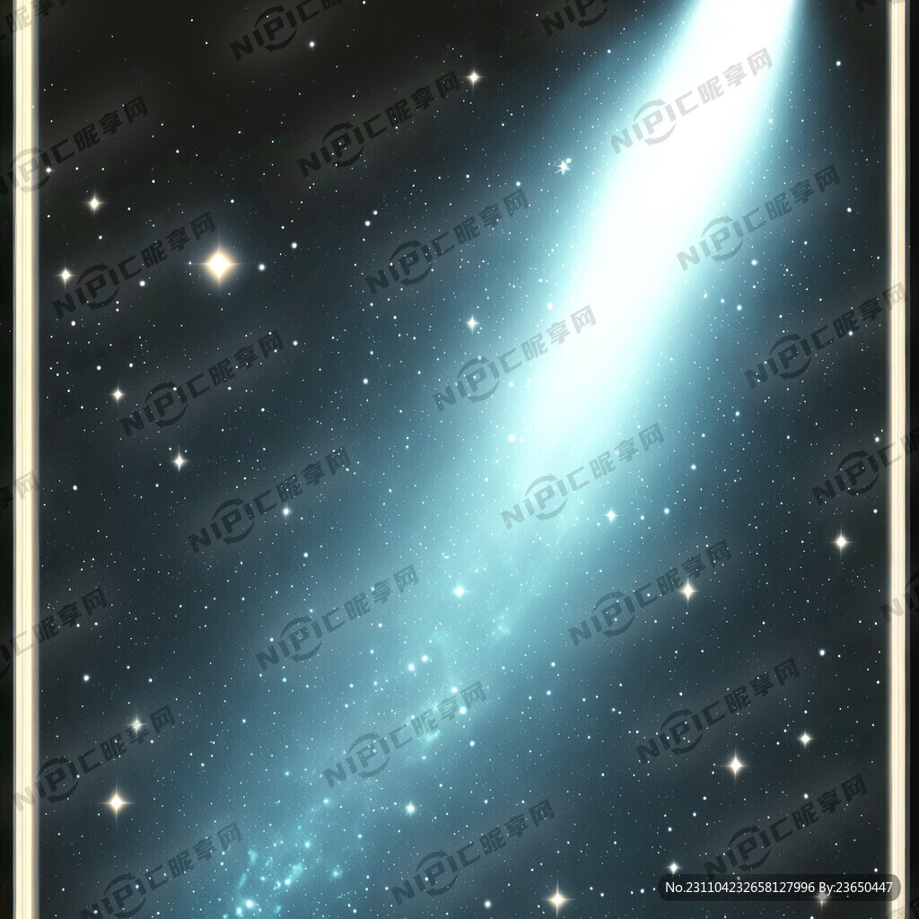 星空 暗夜 聚光灯 宇宙 黑色
