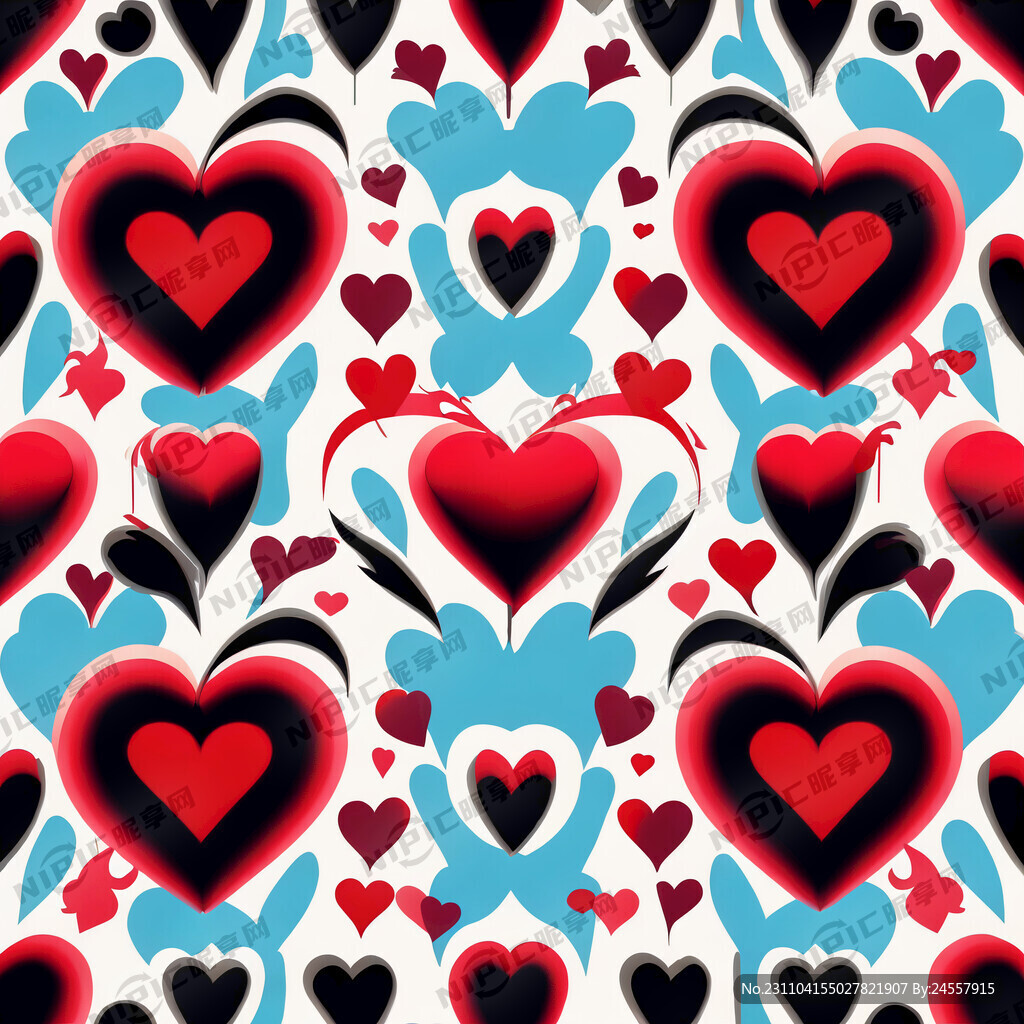 欧美情人节流行图案