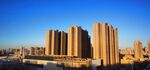 蓝天白云 城市建筑 
