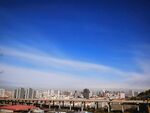 蓝天白云 城市 建筑 公路