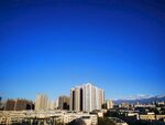 城市 蓝天白云 秋景 公园