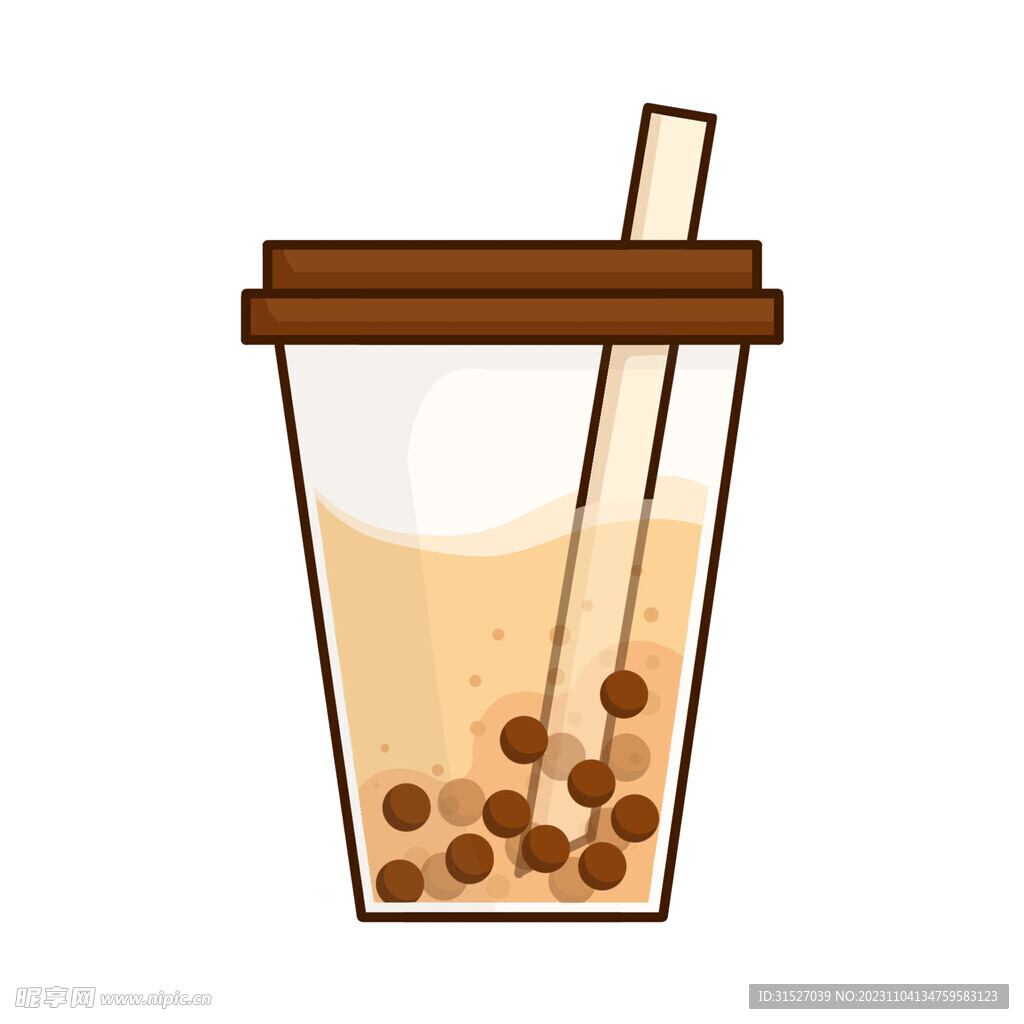 手绘奶茶