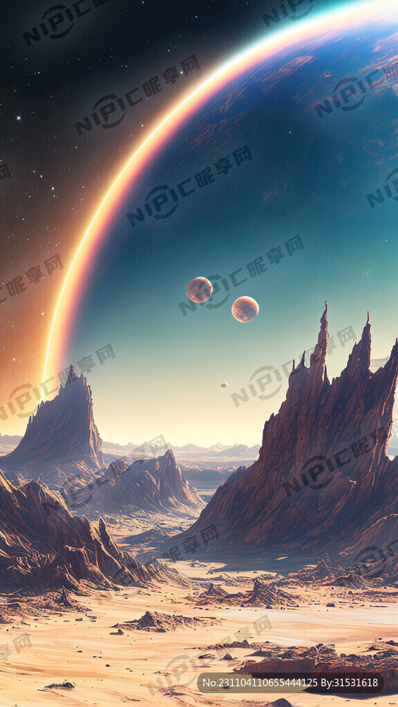 超大广角 星球 画面开阔