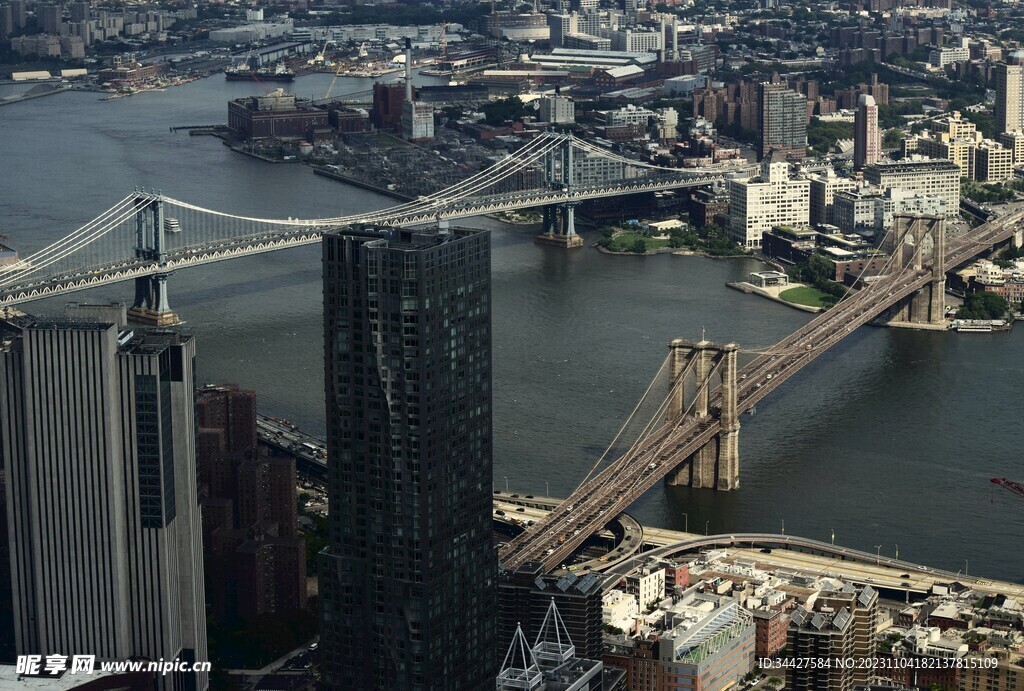 布鲁克林大桥和曼哈顿大桥