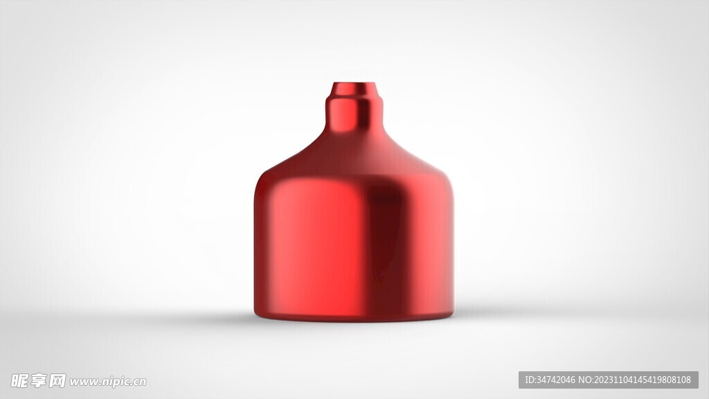 3D建模瓶子红