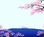 樱花富士山日式