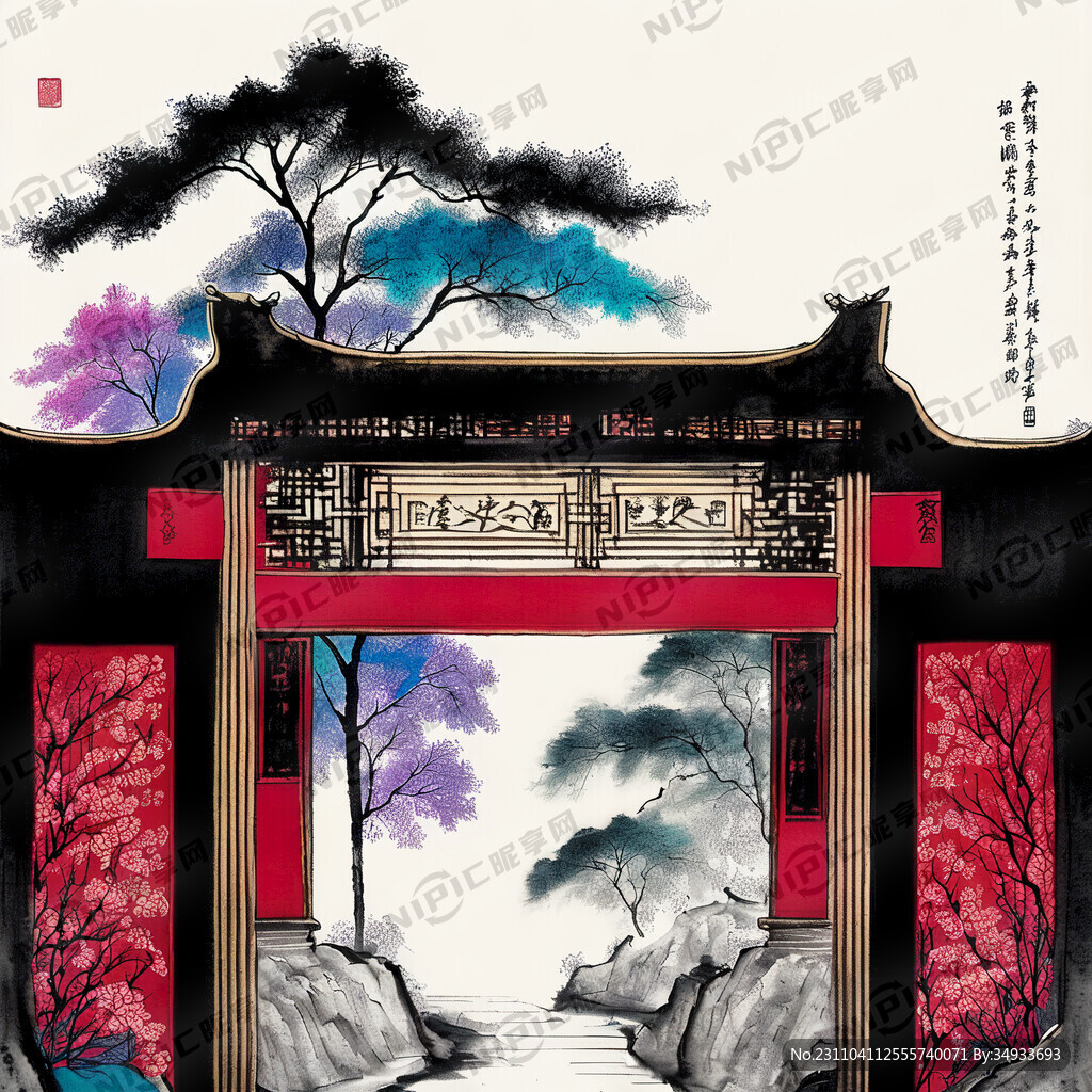 丝绸之路 带有外国元素 线稿