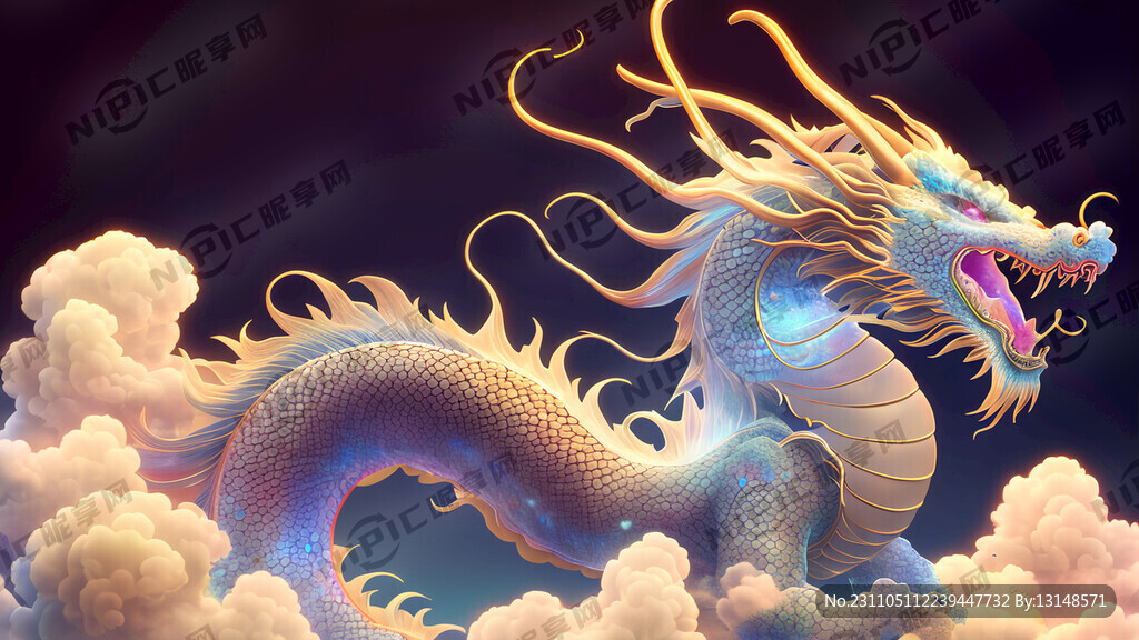 穿行云端若隐若现的龙 龙年