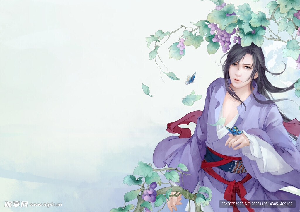 手绘插图   简约   古风 