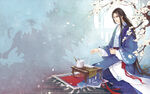 手绘插图古风 