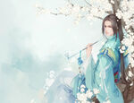手绘插图 古风 