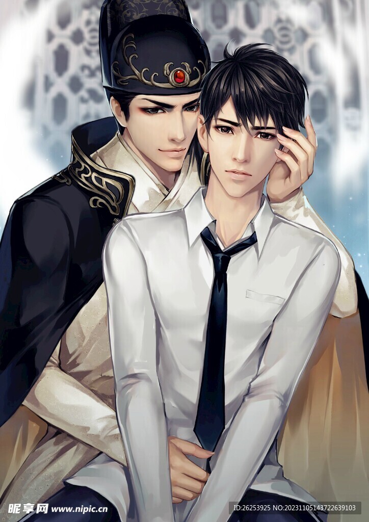 手绘插图古风 