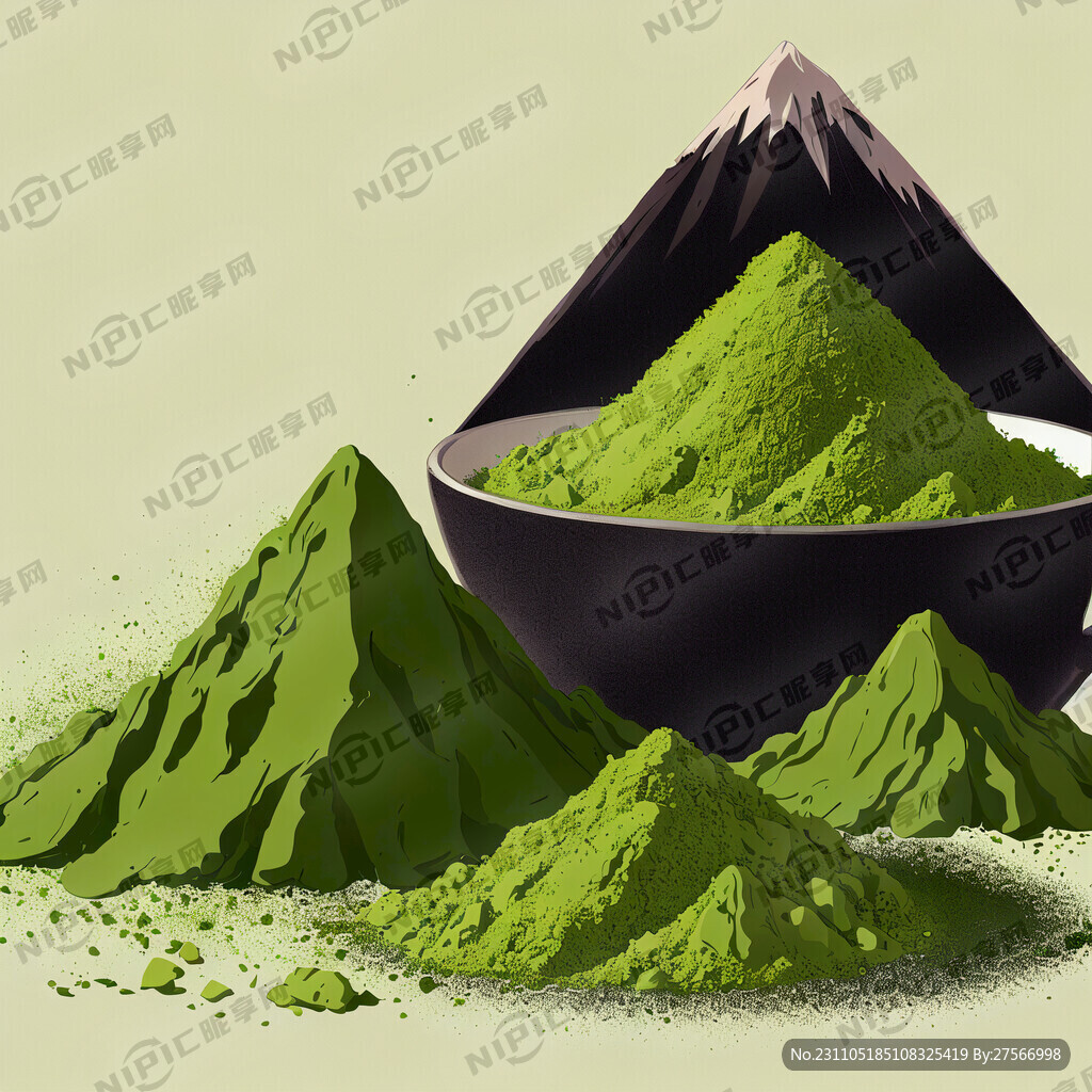 动漫抹茶粉一堆 小山峰形状最好