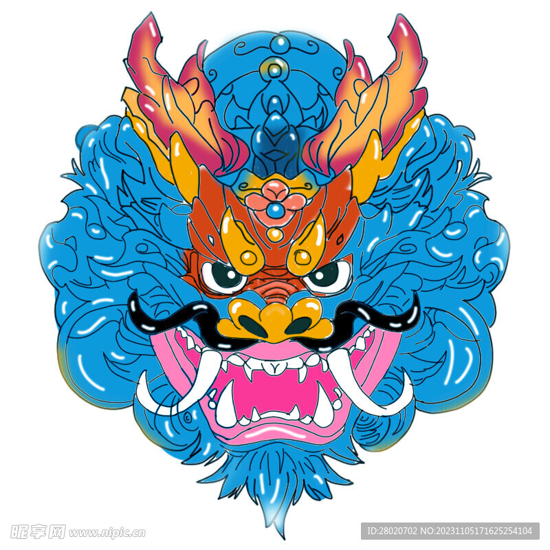 中国龙插画