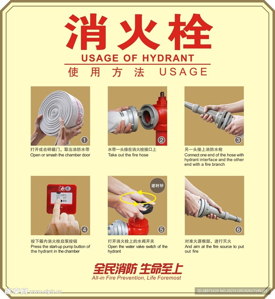 消防栓使用方法