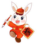 新年兔子素材