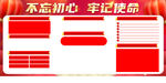 牢记使命展板