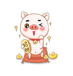 卡通招财猪