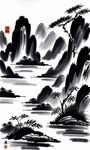 水墨山水背景