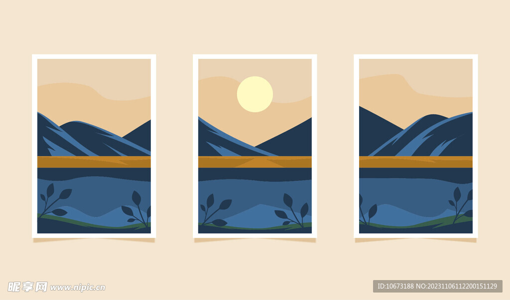 山脉风景背景