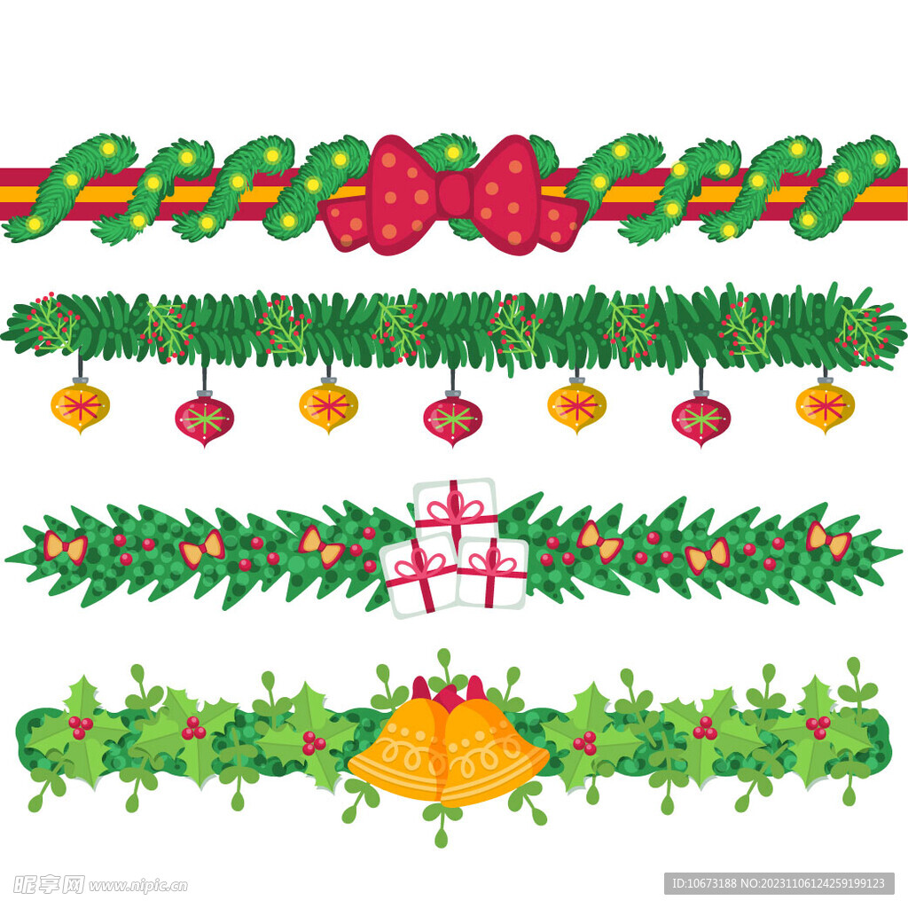 圣诞节边装饰