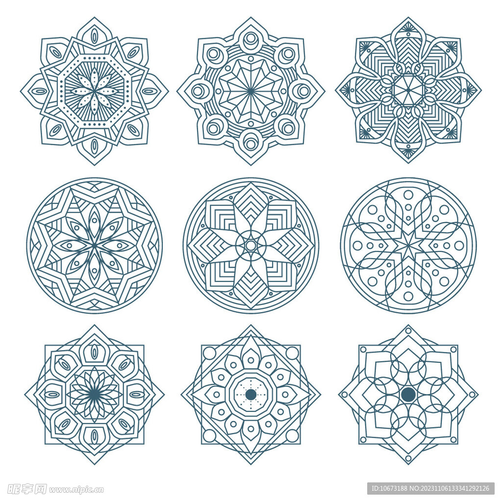 抽象几何花纹