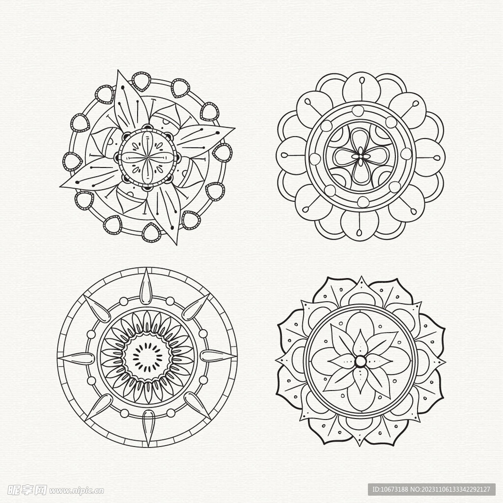 抽象几何花纹
