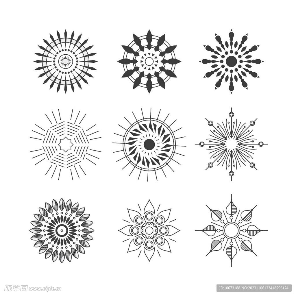 抽象几何花纹