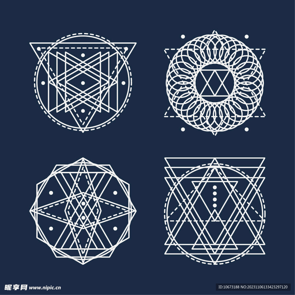 抽象几何花纹