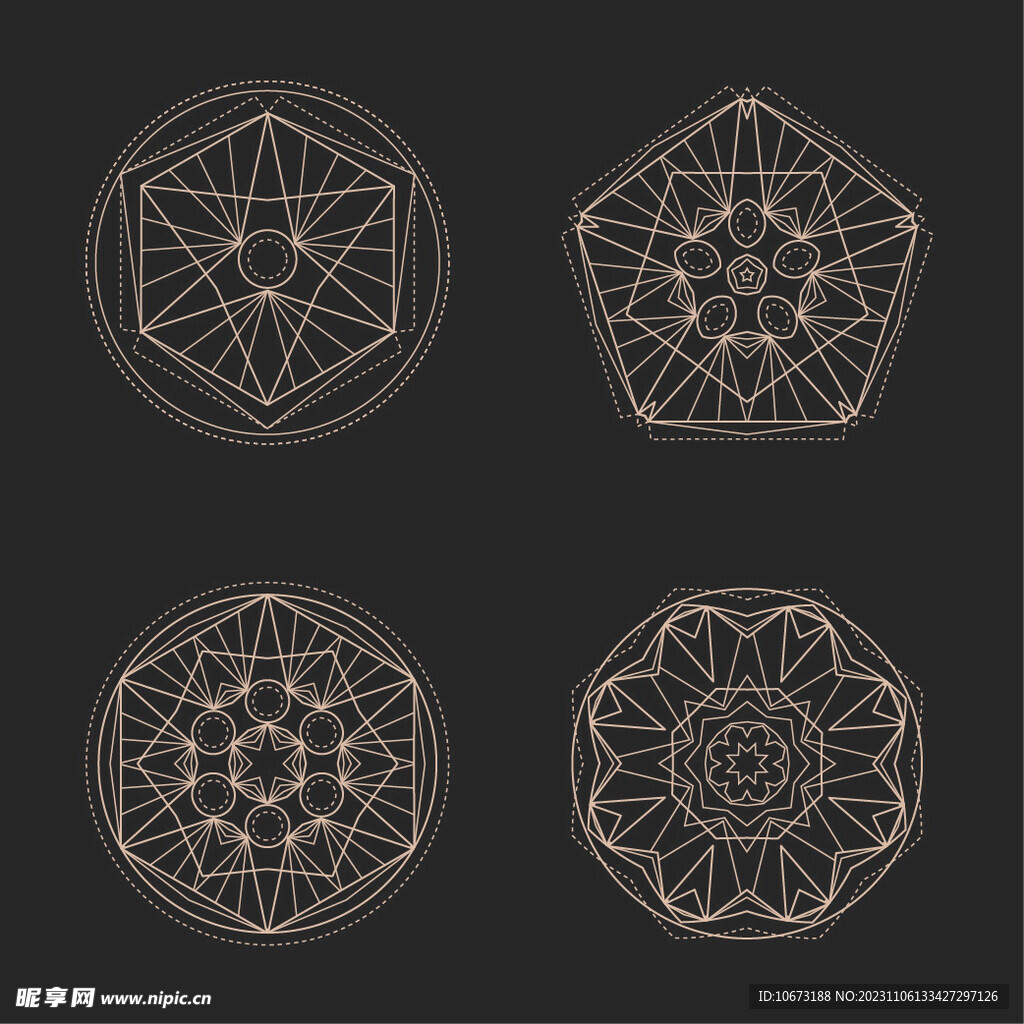 抽象几何花纹