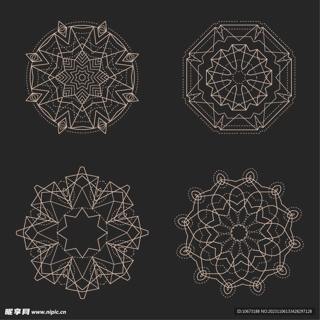 抽象几何花纹