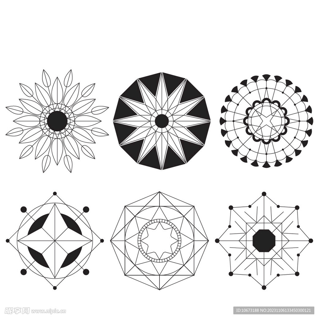抽象几何花纹